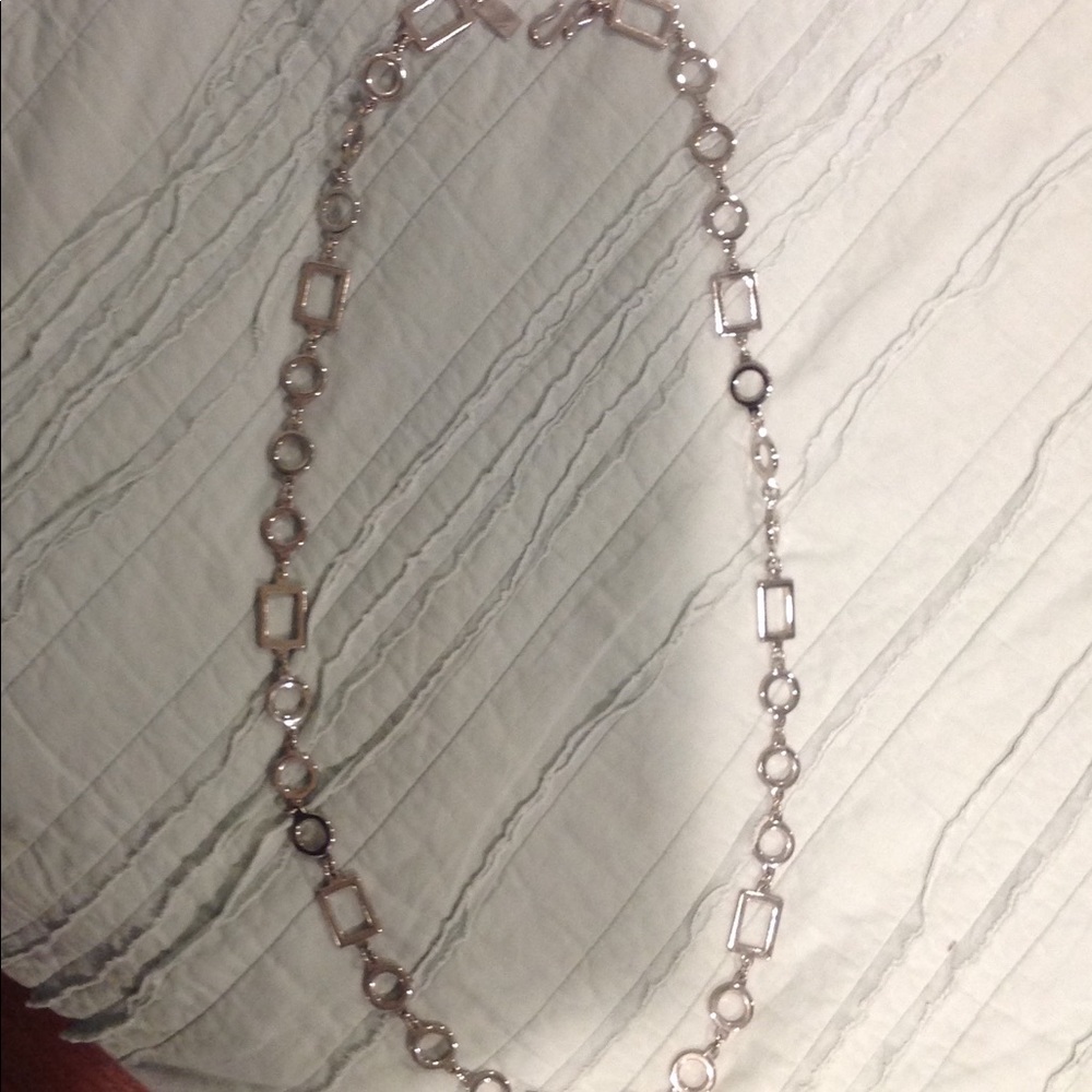 Silver chain belt XL